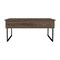 Tuhome Nora Lift Top Coffee Table, Two Legs, Dark Walnut MLC6256 - alternate 4